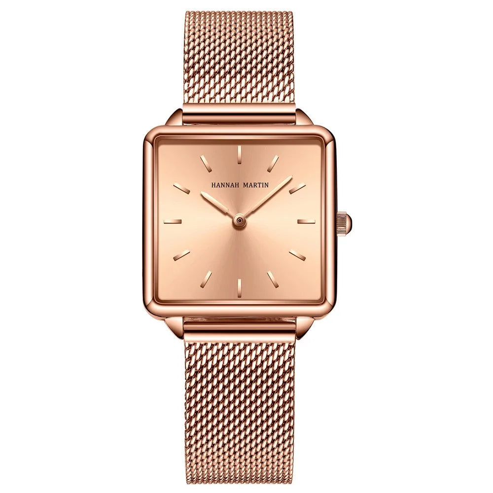 Reloj Hannah Martin Geometría Rosé