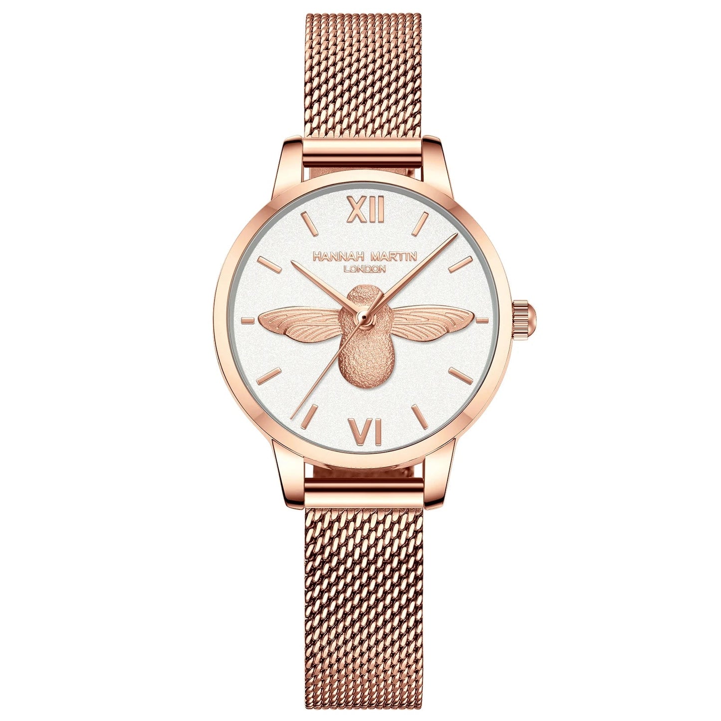 Reloj Hannah Martin Oro Rosa con pulsera de Abeja