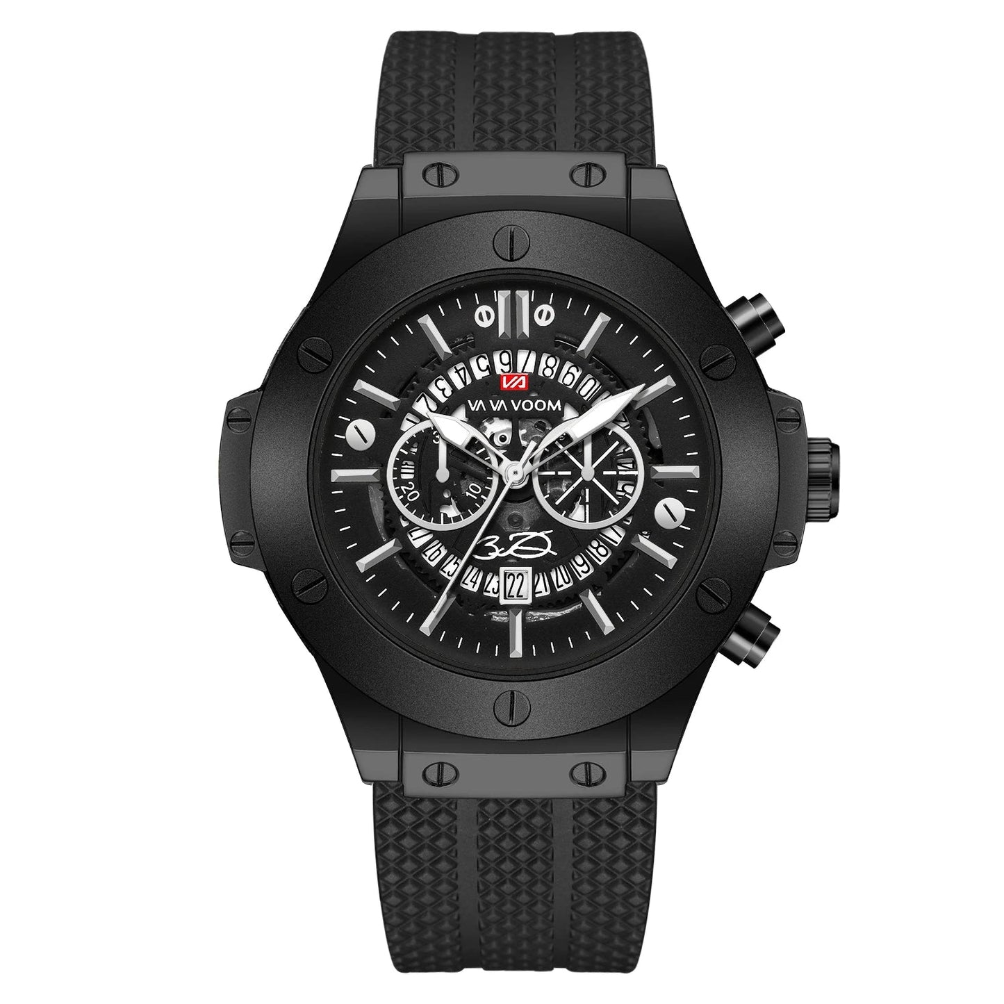 Reloj Deportivo Obsidiana Fuerza 46mm