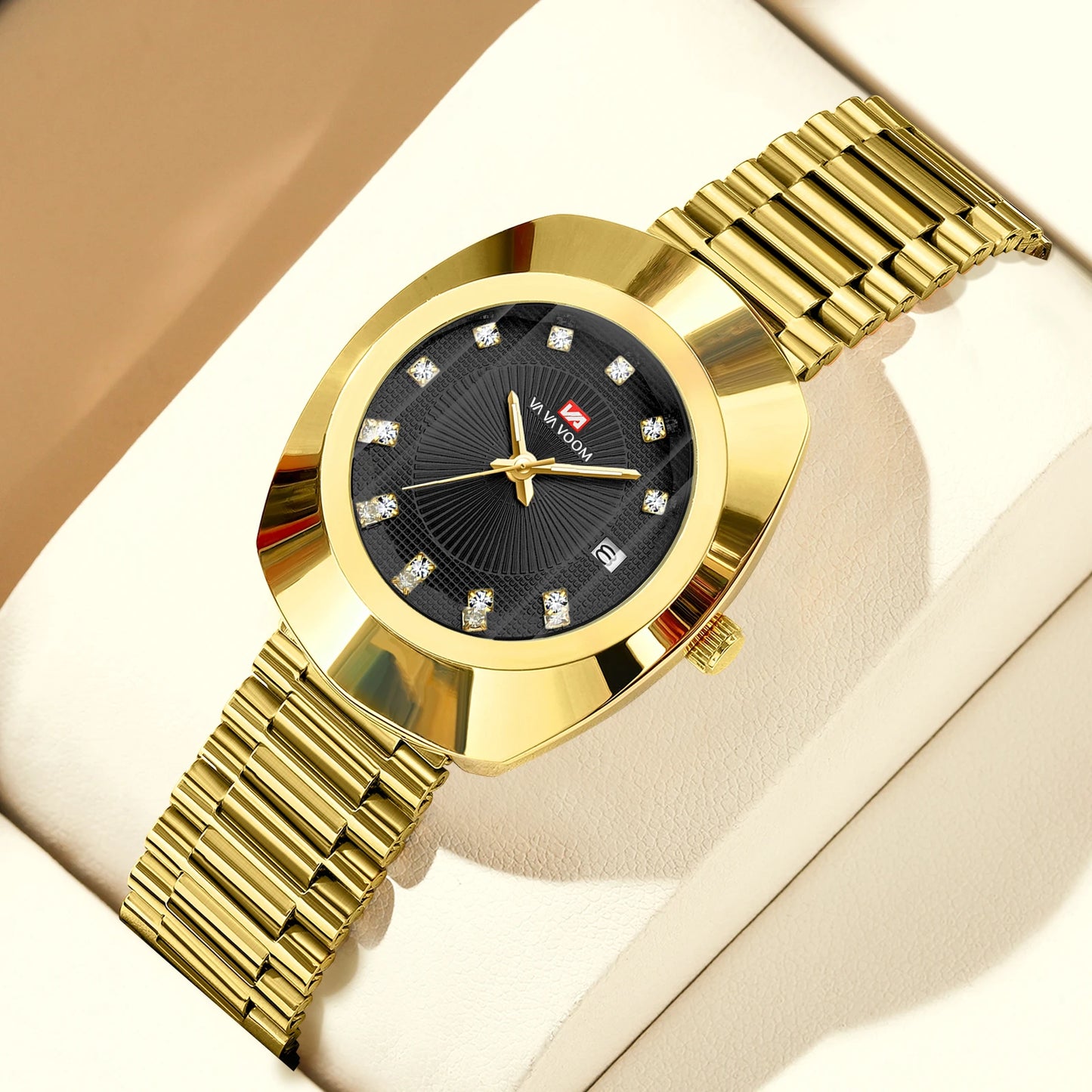 Reloj Esplendor Dorado de Medianoche