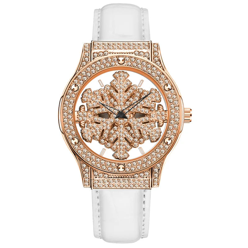 Reloj Flor de Cristal