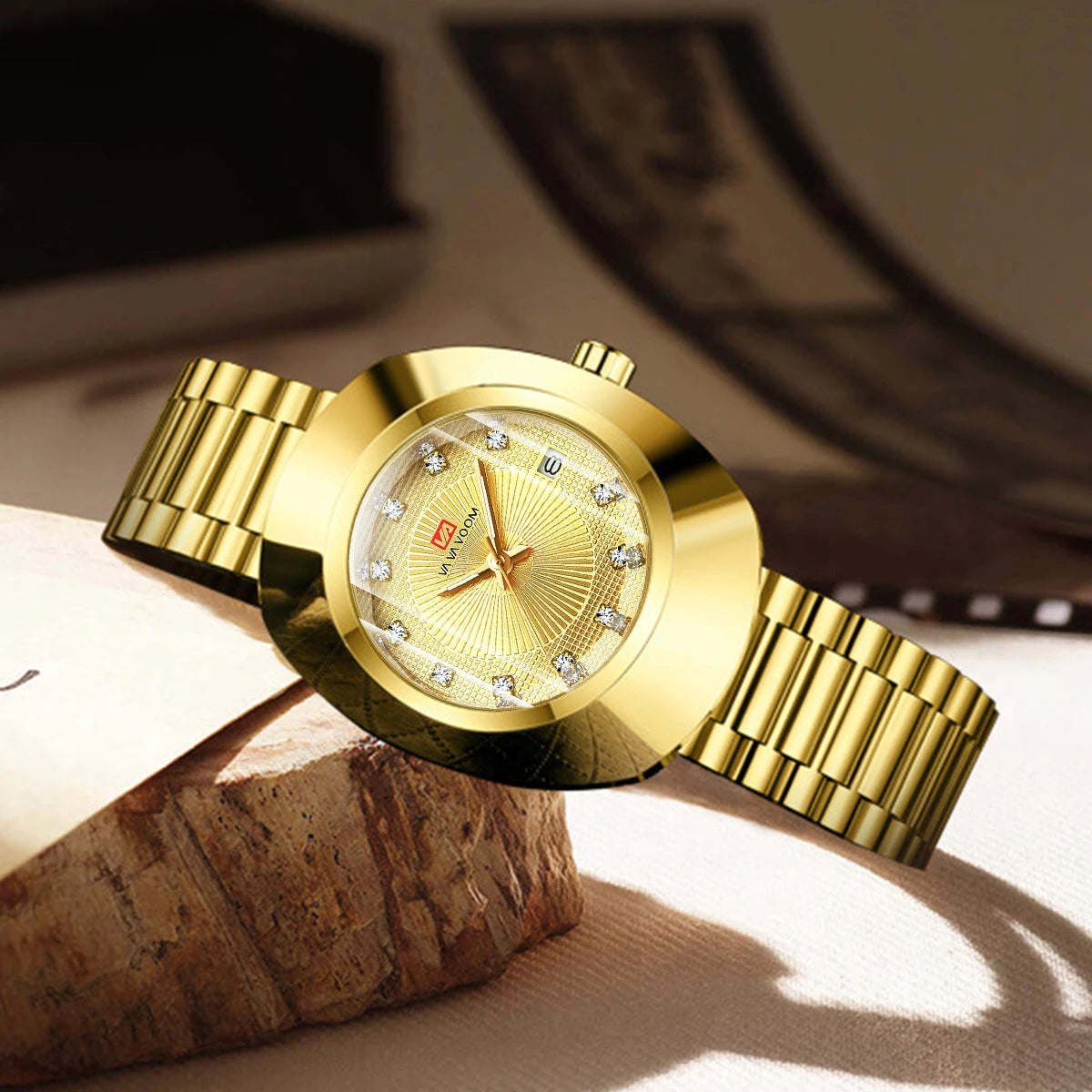 Reloj Esplendor Dorado de Medianoche