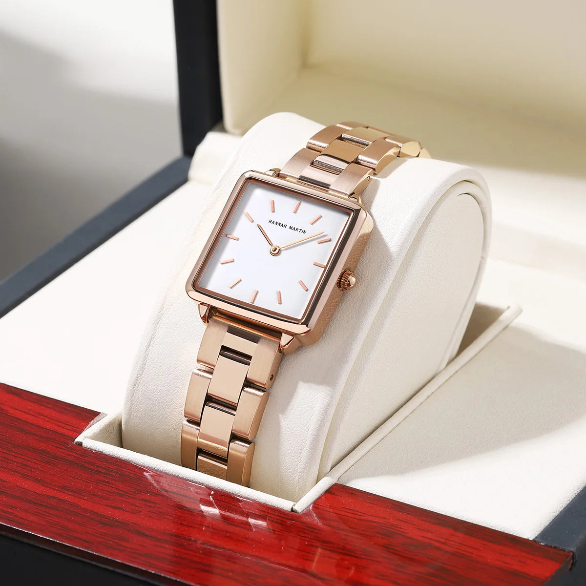 Reloj Hannah Martin Geometría Rosé