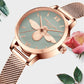 Reloj Hannah Martin Oro Rosa con pulsera de Abeja