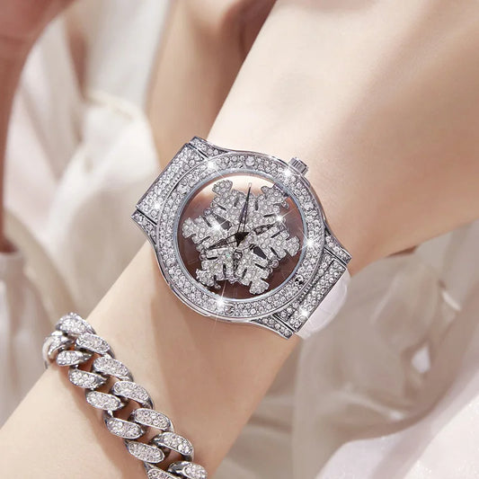 Reloj Flor de Cristal