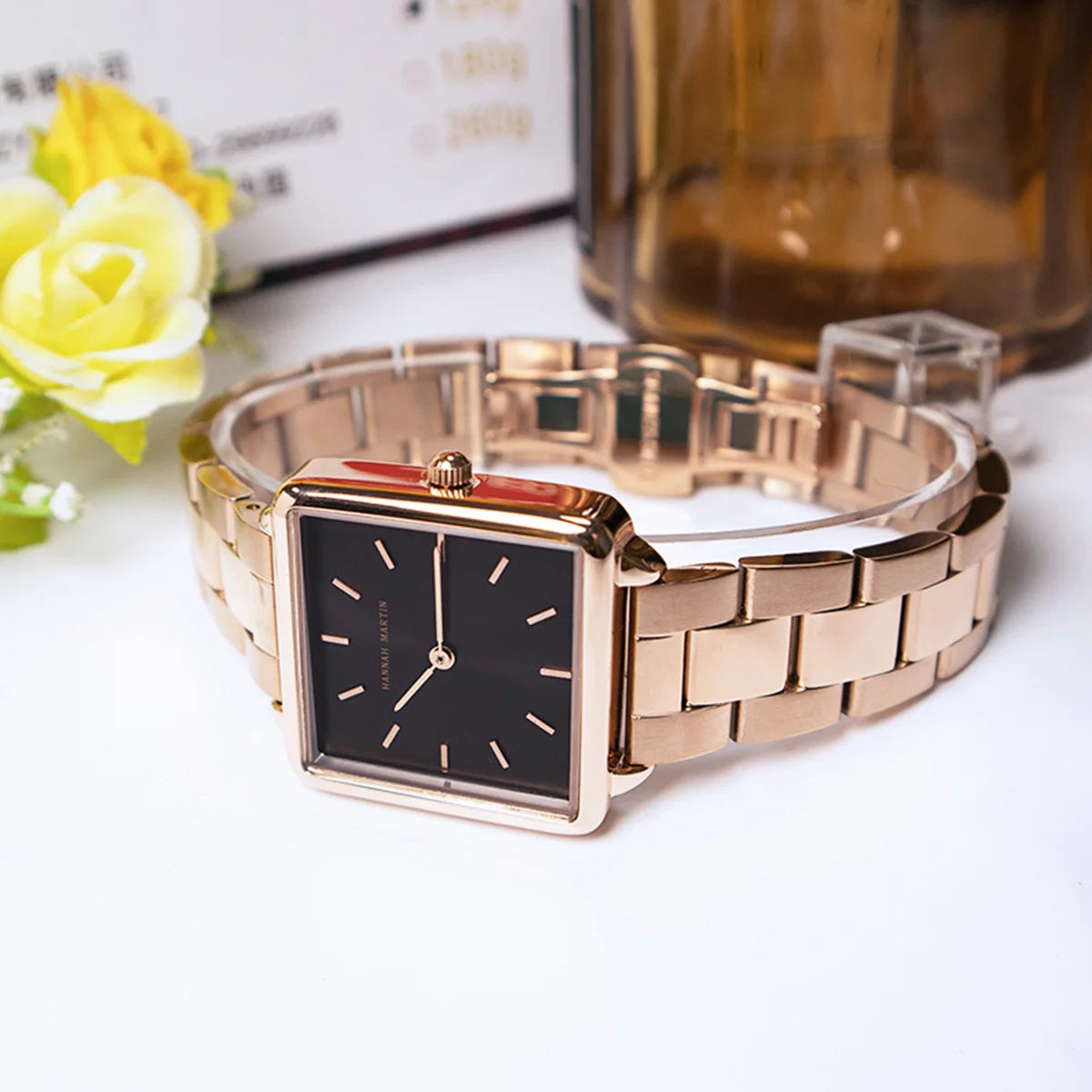 Reloj Hannah Martin Geometría Rosé