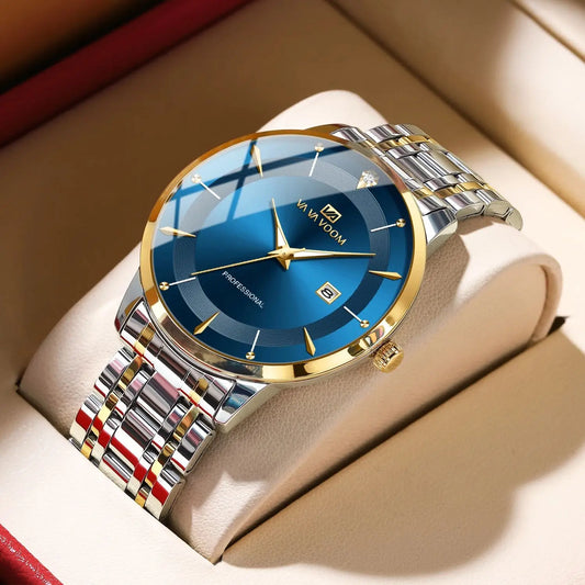 Reloj Cuarzo Royal Prestige 43mm Azul Oro